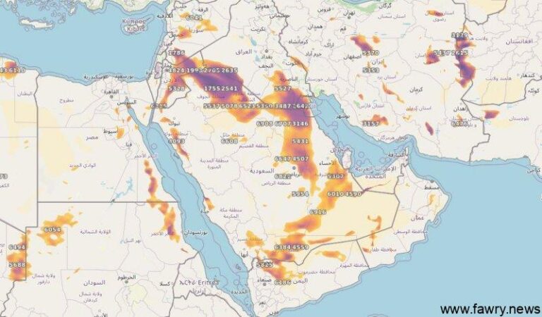 أمطار رعدية غزيرة تضرب مناطق واسعة من المملكة