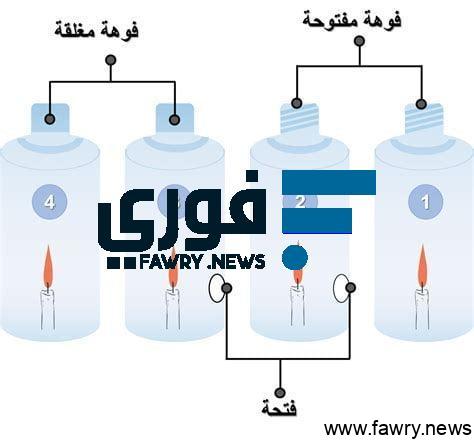 The photo shows four burning candles, each covered with a glass jar of different size. Which candle will continue to burn longer?